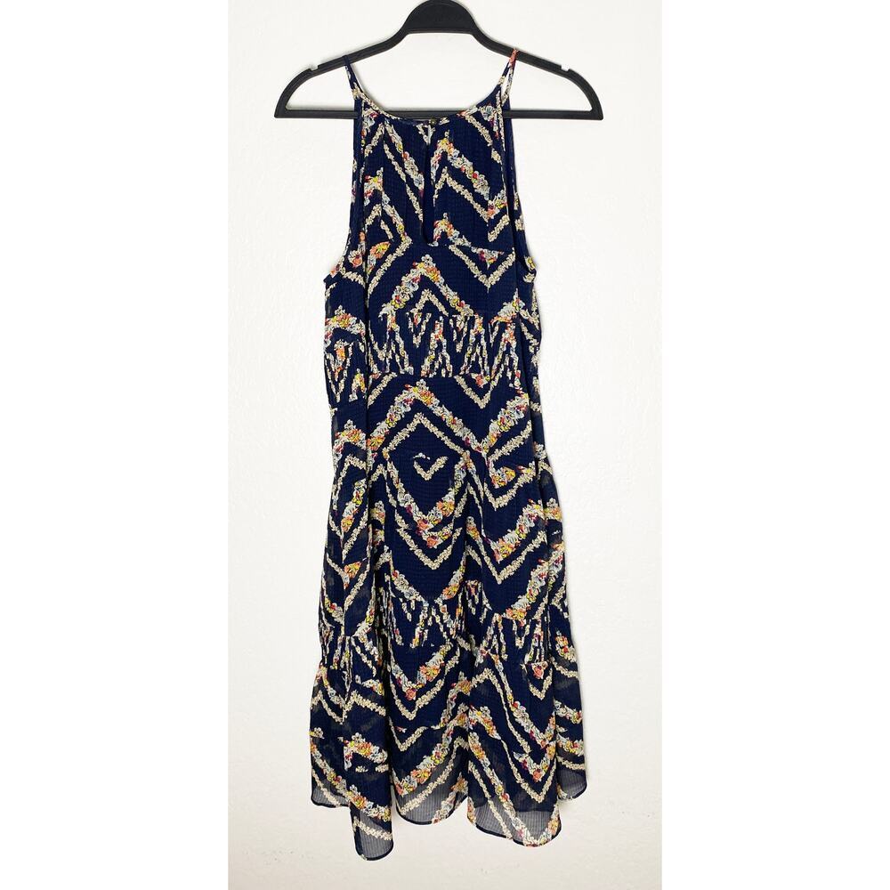 Anthropologie HD Paris Women's Rococo Sleeveless Midi Tiered Trapeze Dress Med - Picture 4 of 10